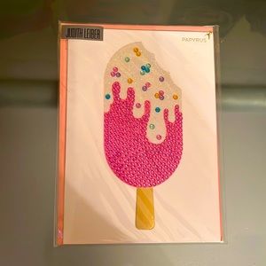 Papyrus Ice Cream Bar Judith Leiber Card
